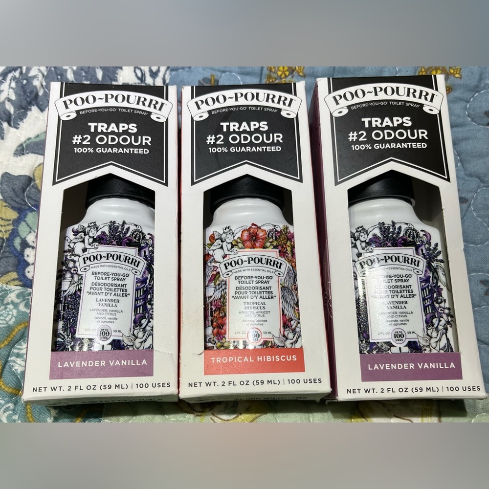 Poo-Pourri Toilet Spray (Lavender Vanilla & Tropical Hibiscus)